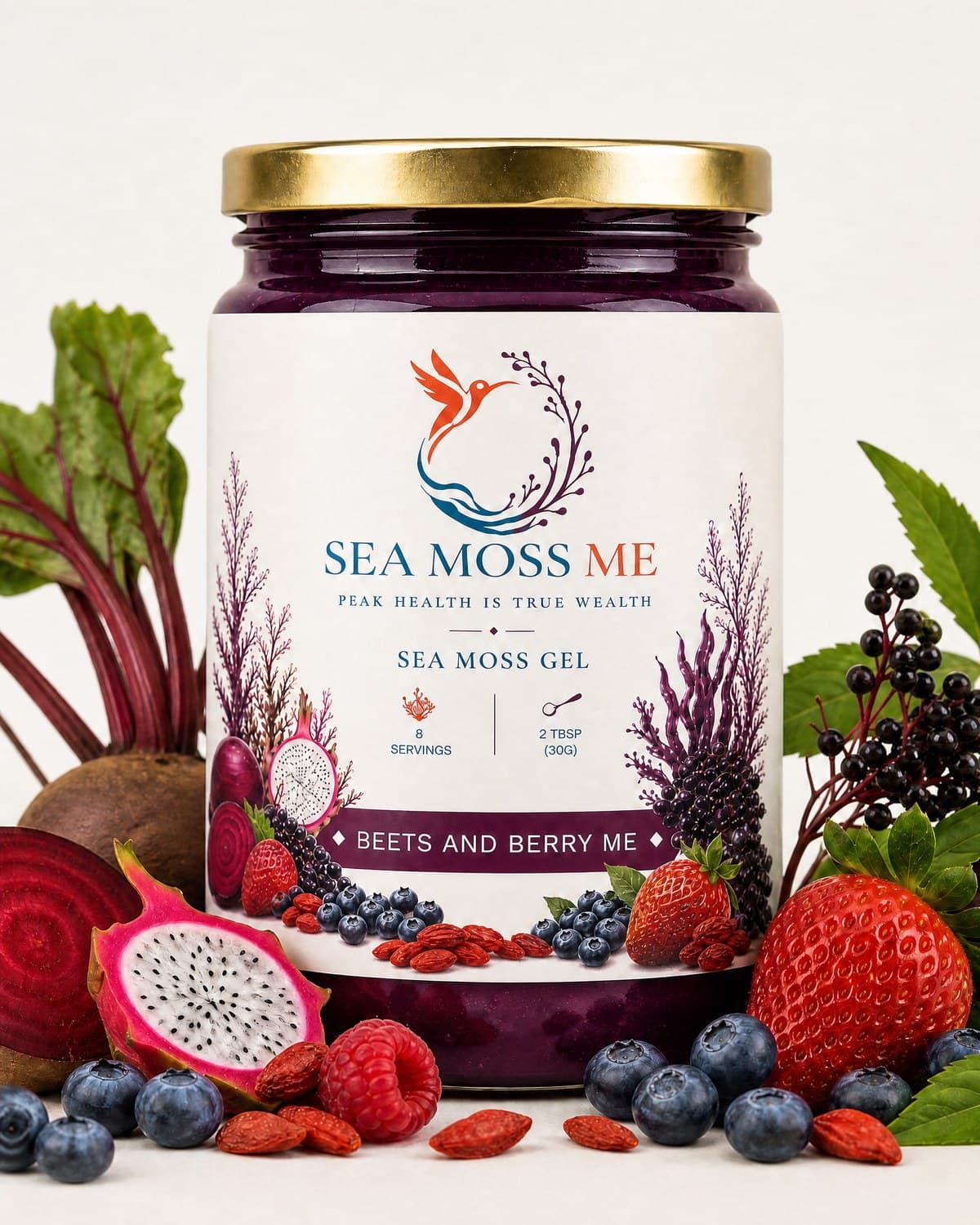 Beets and Berry Me — wildcrafted Jamaican sea moss gel