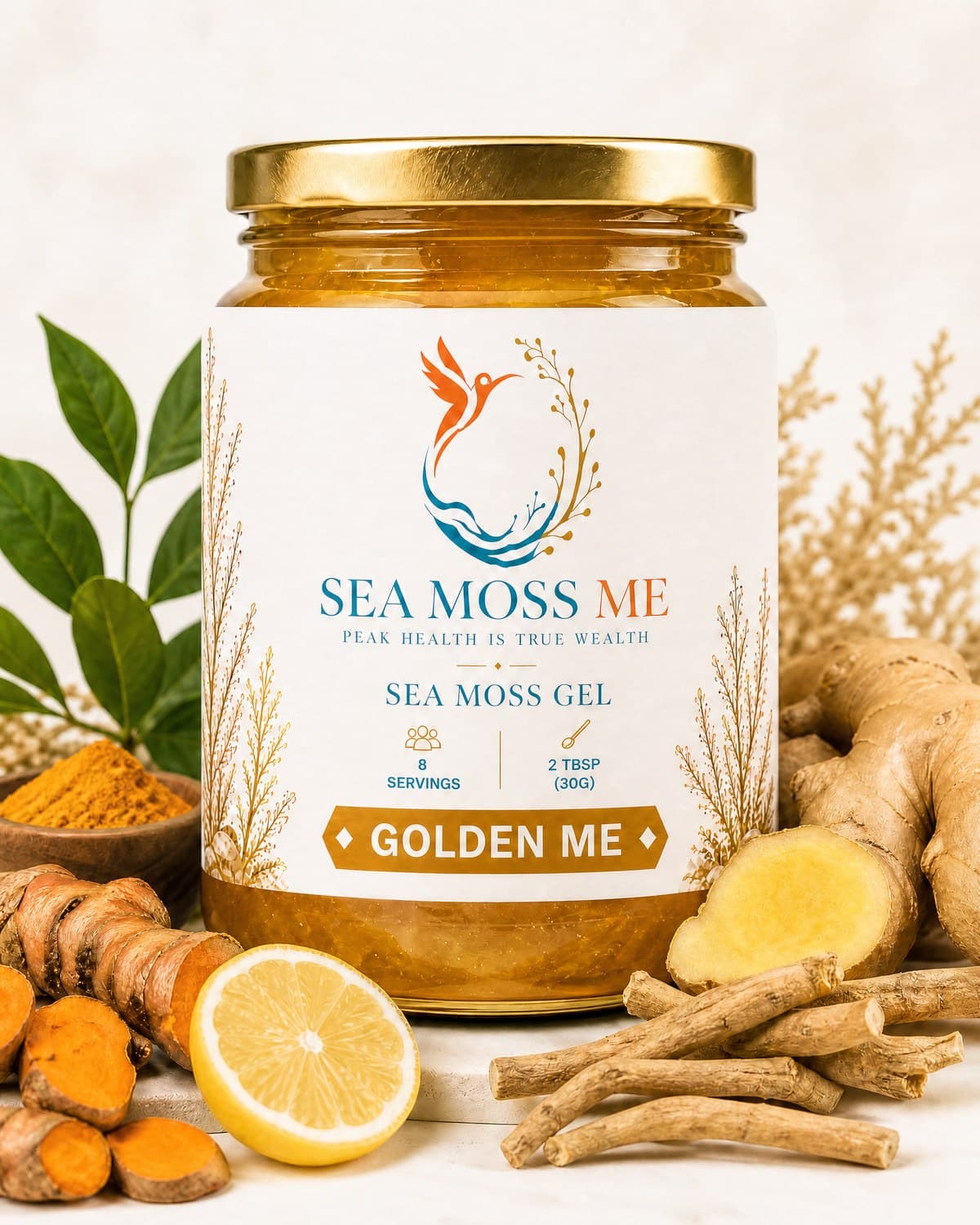 Golden Me — wildcrafted Jamaican sea moss gel